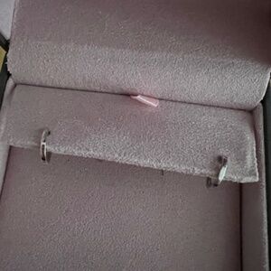 EF Collection White Gold Huggie Earrings (pair)